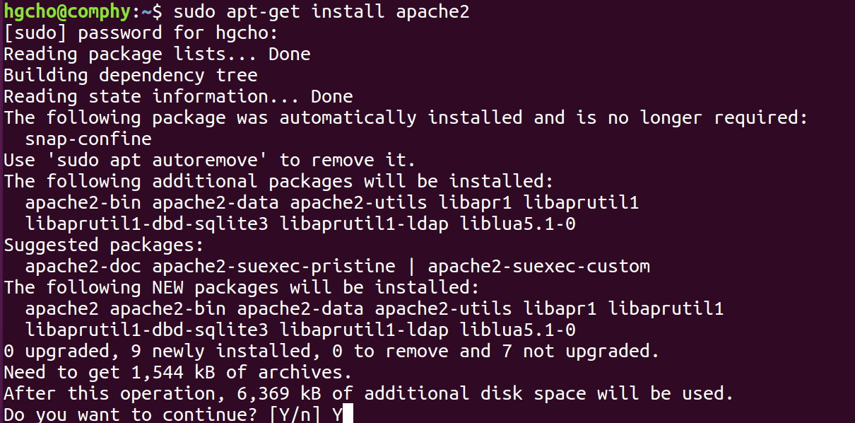 Ubuntu APM Apache PHP MySQL